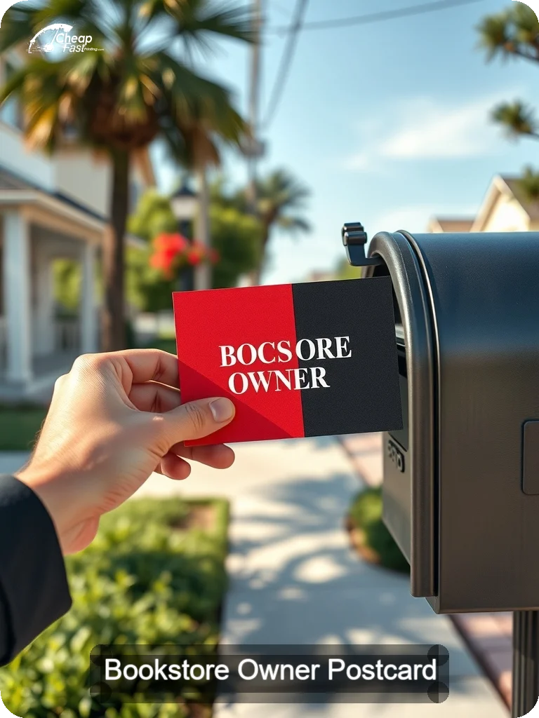 Bookstore Owner Postcard Sample 10 · 5" x 7" design sample