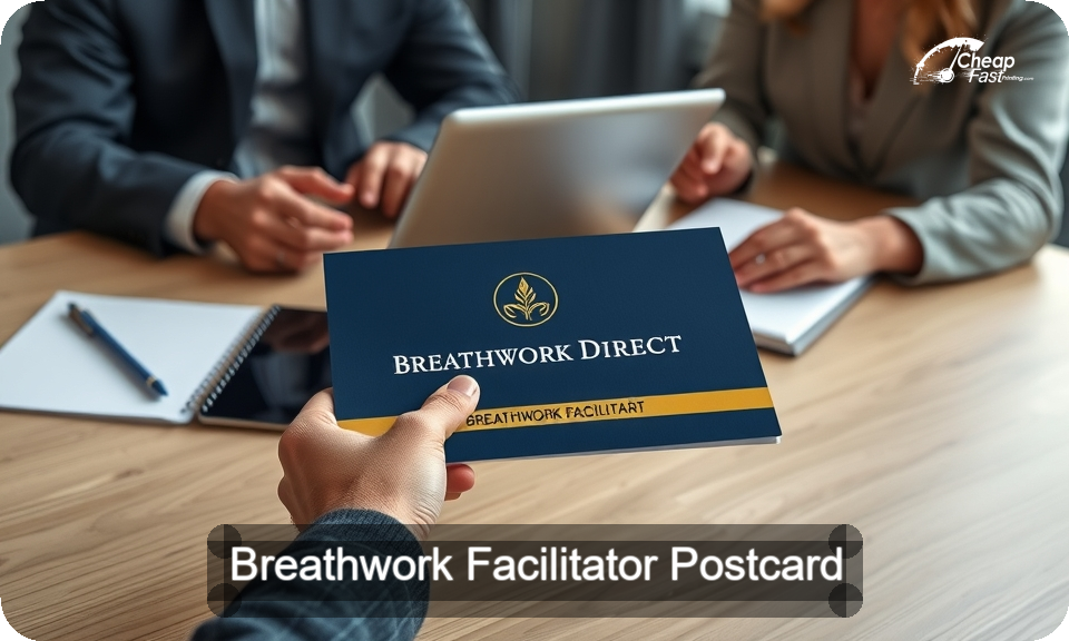 Breathwork Facilitator Postcard Sample 02 · 4" x 9" design sample