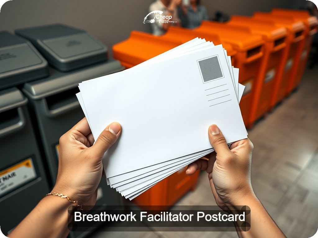 Breathwork Facilitator Postcard Sample 04 · 6.5" x 9" design sample