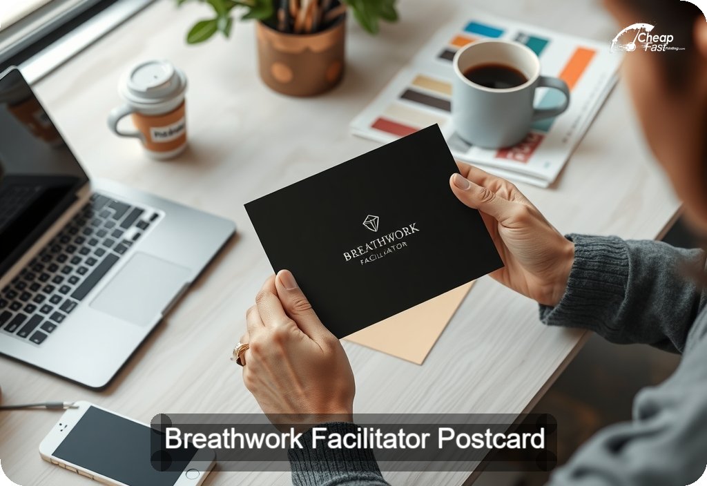 Breathwork Facilitator Postcard Sample 06 · 4" x 6" design sample