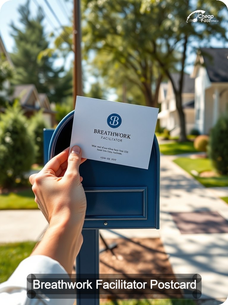 Breathwork Facilitator Postcard Sample 07 · 5" x 7" design sample