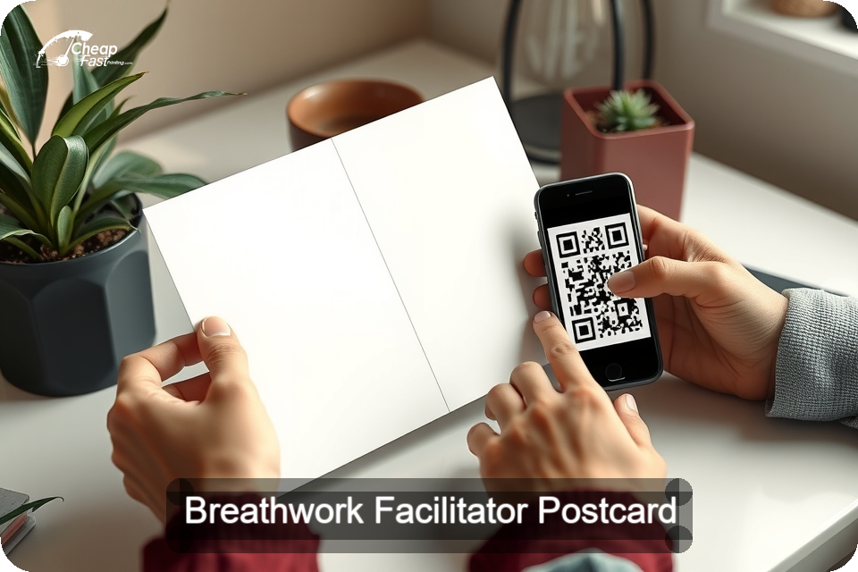Breathwork Facilitator Postcard Sample 08 · 6" x 9" design sample