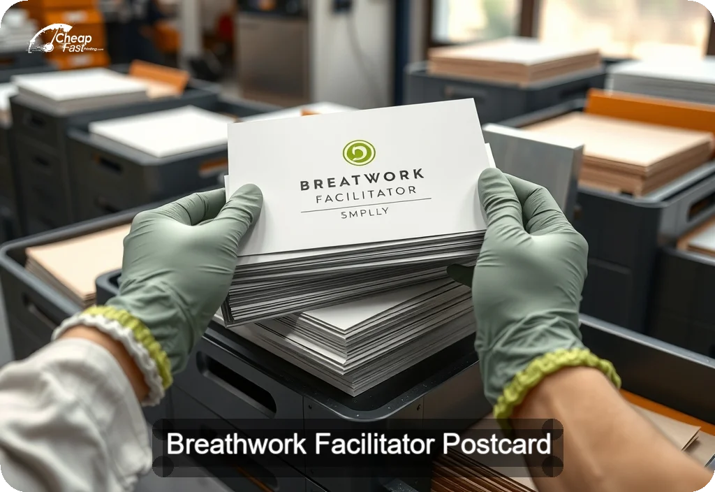 Breathwork Facilitator Postcard Sample 09 · 6" x 11" design sample