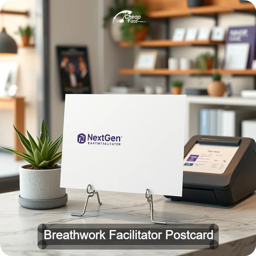 Breathwork Facilitator Postcard Sample 10 · 5" x 5" design sample