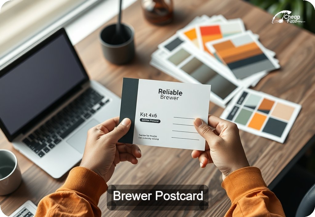 Brewer Postcard Sample 04 · 4" x 6" design sample