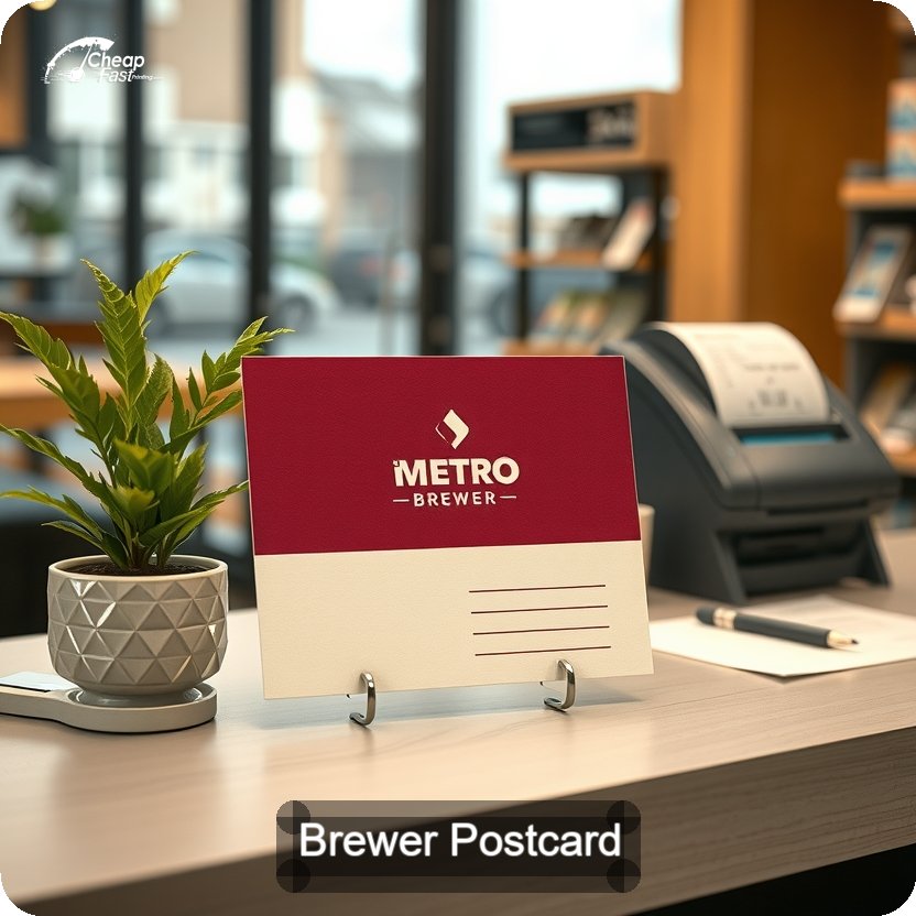Brewer Postcard Sample 08 · 5" x 5" design sample
