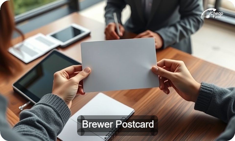 Brewer Postcard Sample 10 · 4" x 9" design sample