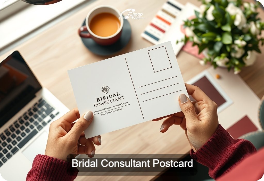 Bridal Consultant Postcard Sample 02 · 4" x 6" design sample