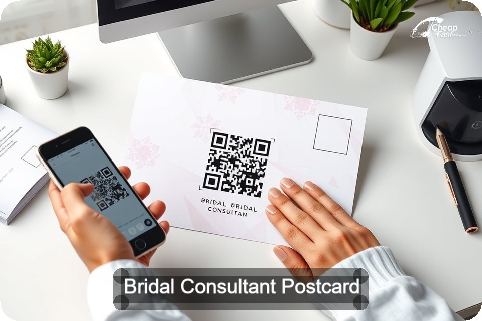 Bridal Consultant Postcard Sample 04 · 6" x 9" design sample