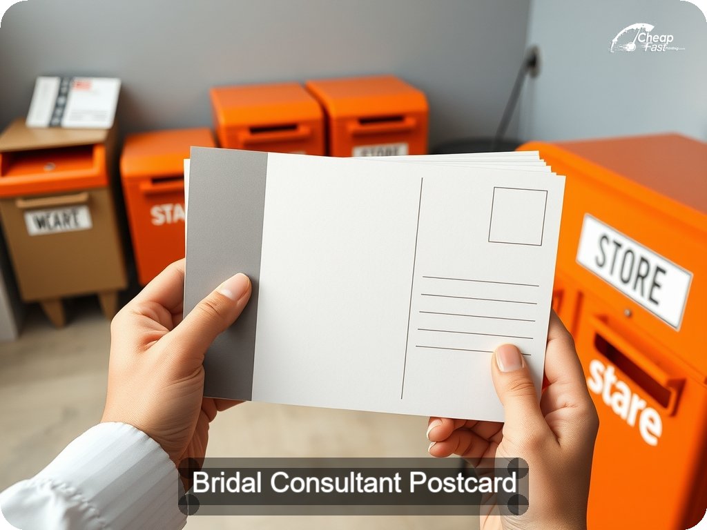 Bridal Consultant Postcard Sample 10 · 6.5" x 9" design sample