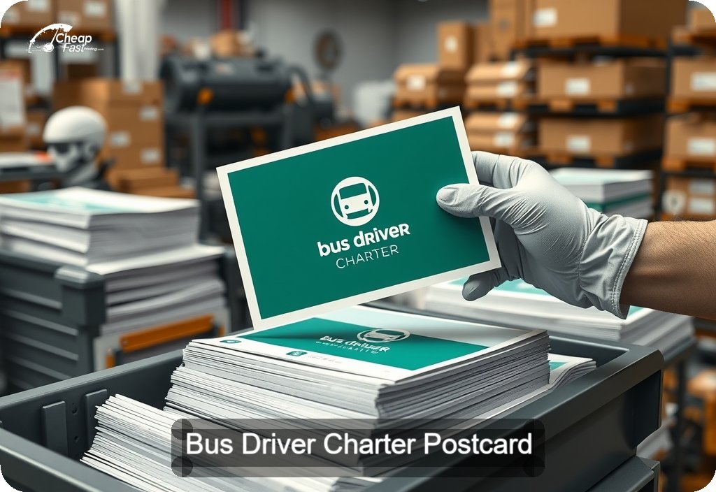 Bus Driver Charter Postcard Sample 03 · 6" x 11" design sample