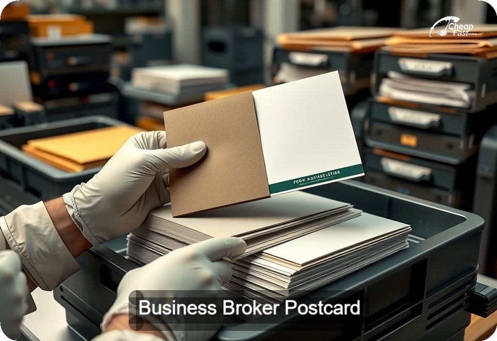 Business Broker Postcard Sample 01 · 6" x 11" design sample