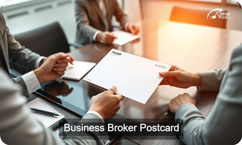 Business Broker Postcard Sample 04 · 4" x 9" design sample