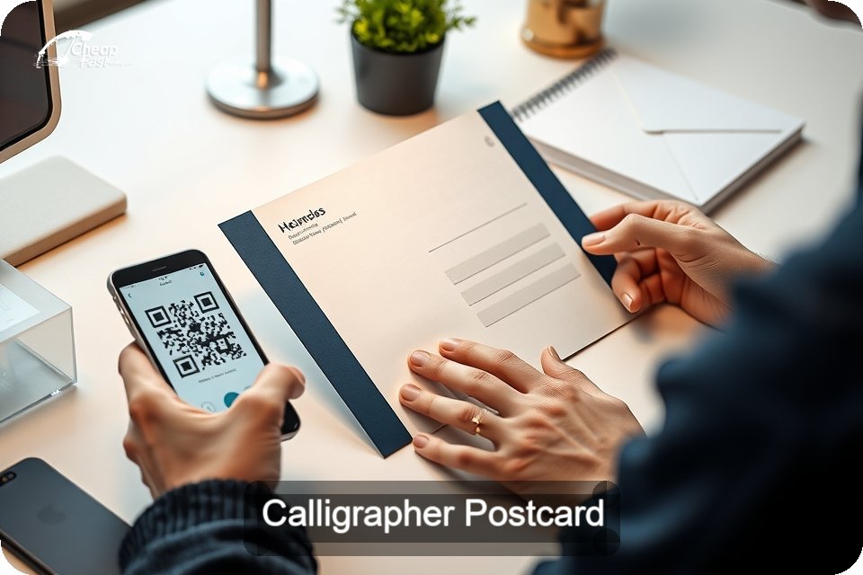 Calligrapher Postcard Sample 02 · 6" x 9" design sample