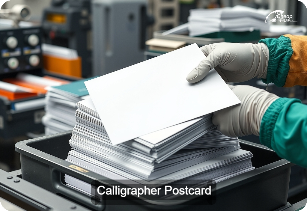 Calligrapher Postcard Sample 03 · 6" x 11" design sample