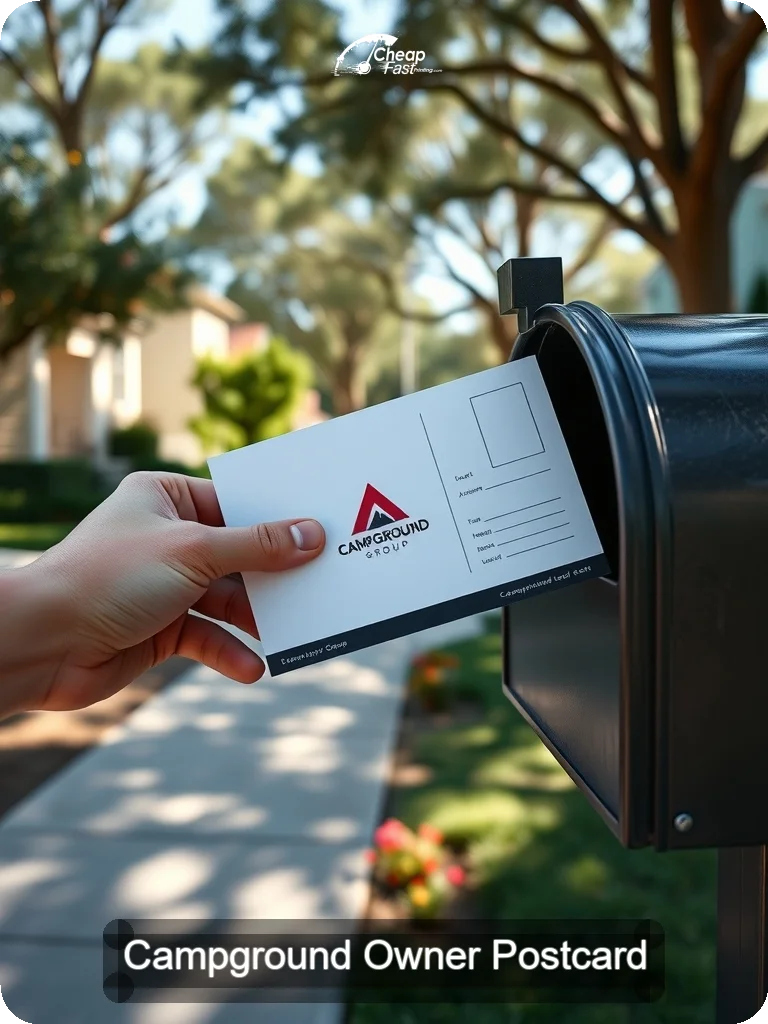 Campground Owner Postcard Sample 01 · 5" x 7" design sample