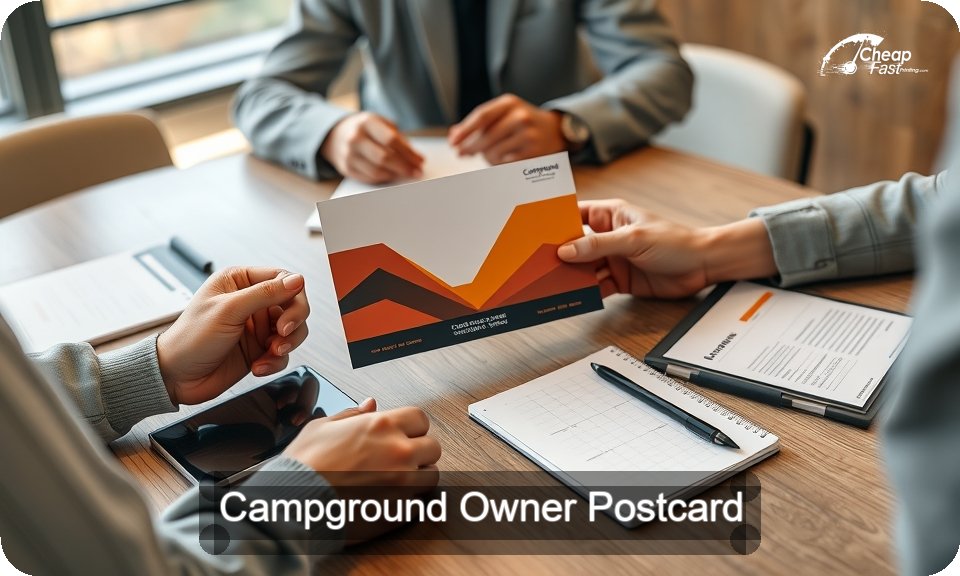 Campground Owner Postcard Sample 06 · 4" x 9" design sample