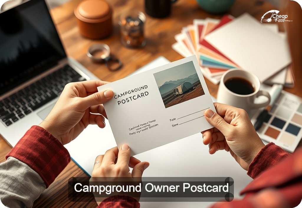 Campground Owner Postcard Sample 10 · 4" x 6" design sample