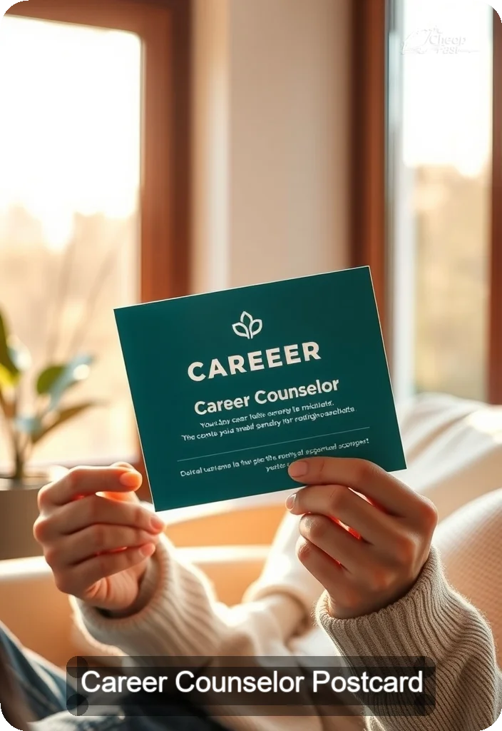 Career Counselor Postcard Sample 02 · 4.5" x 6.5" design sample