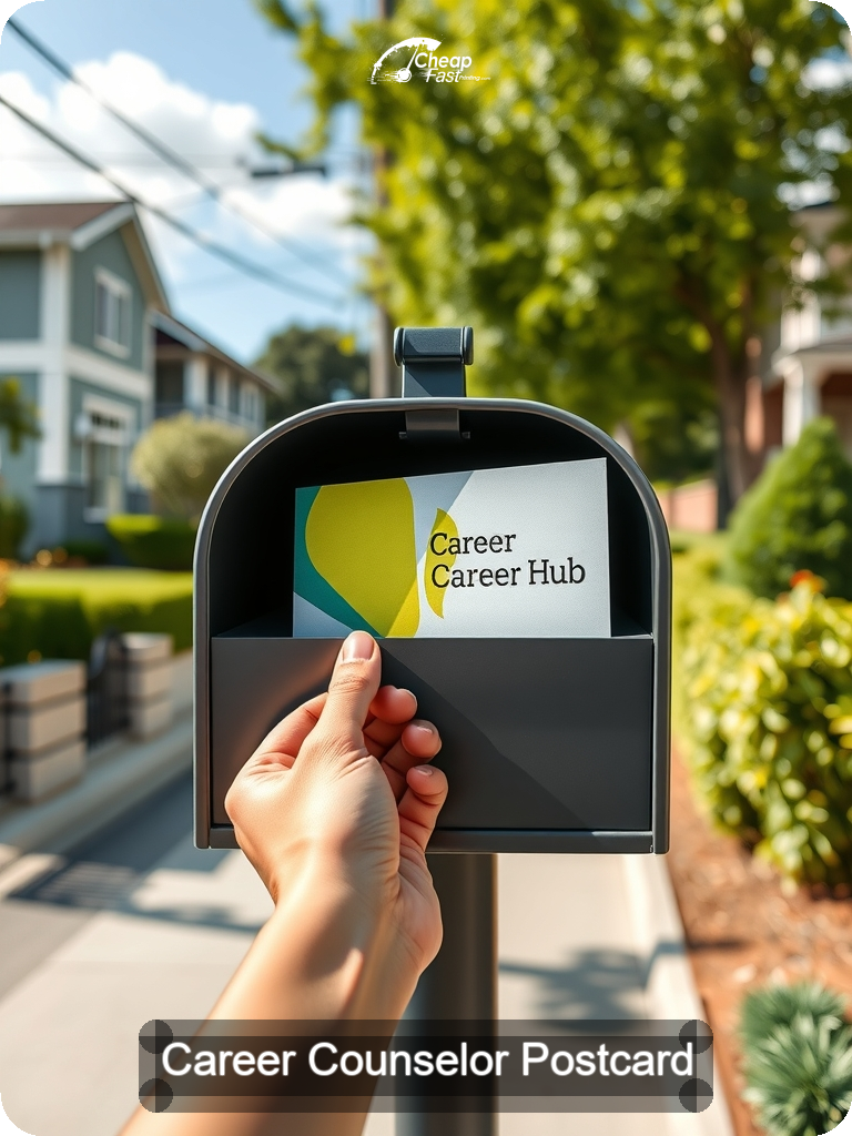 Career Counselor Postcard Sample 06 · 5" x 7" design sample