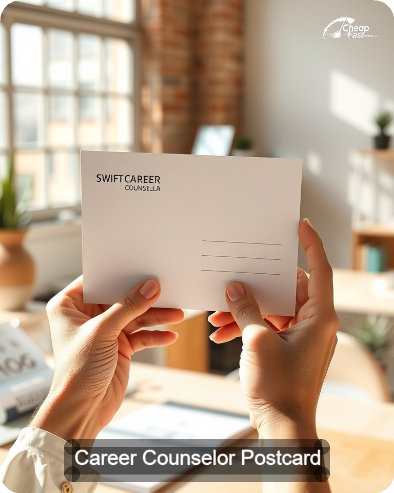 Career Counselor Postcard Sample 10 · 4.25" x 5.5" design sample