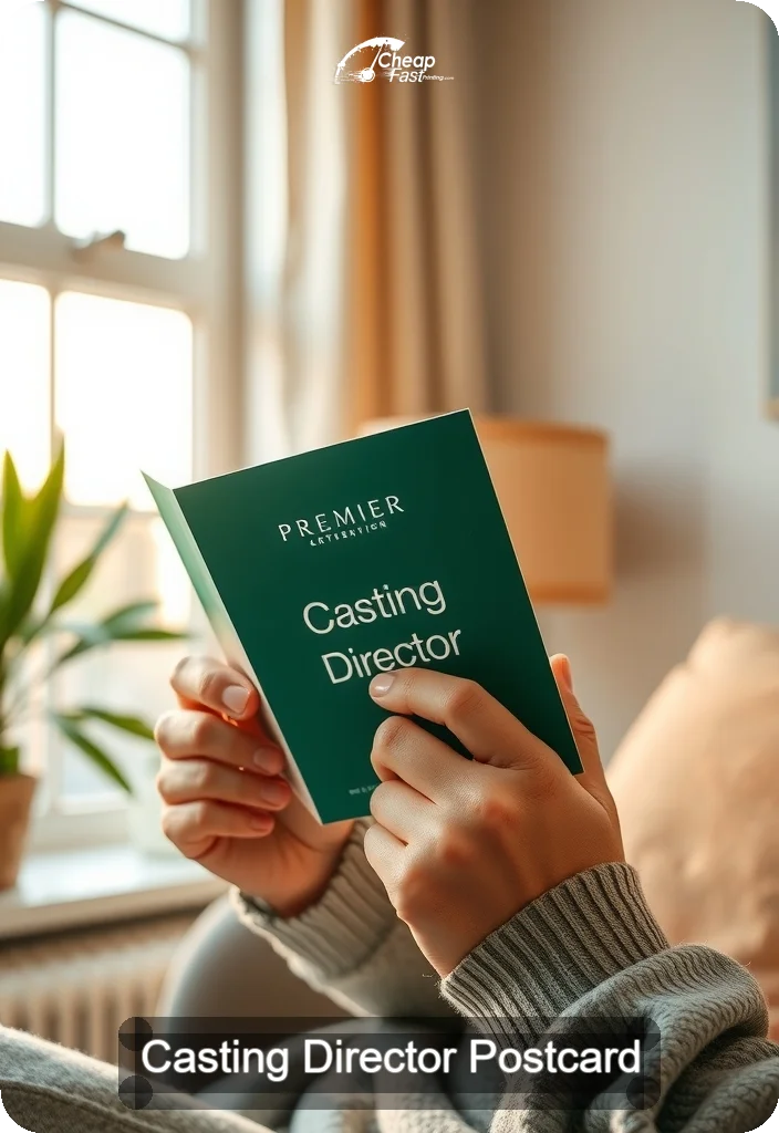 Casting Director Postcard Sample 06 · 4.5" x 6.5" design sample