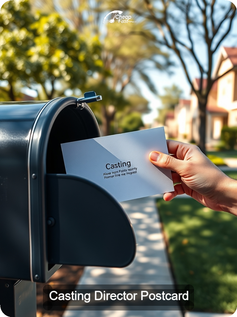 Casting Director Postcard Sample 10 · 5" x 7" design sample