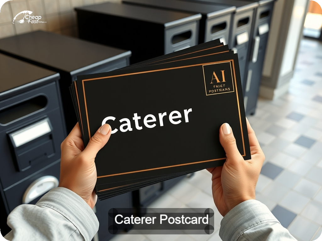 Caterer Postcard Sample 02 · 6.5" x 9" design sample