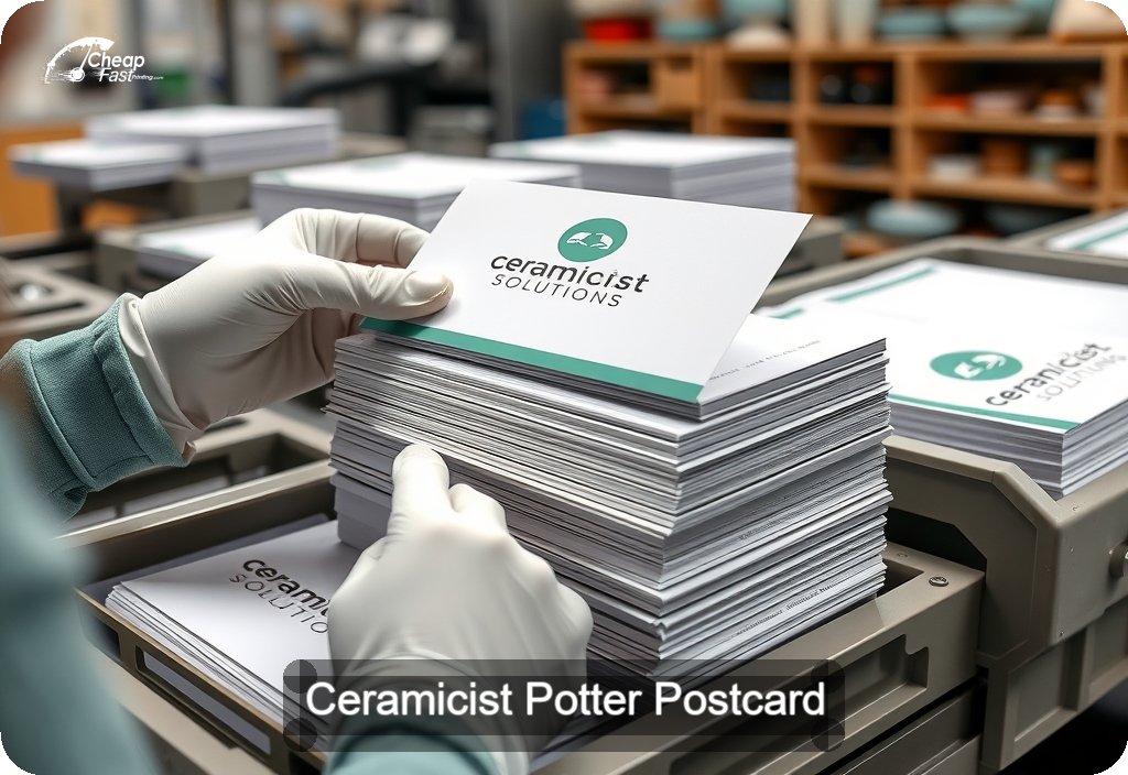Ceramicist Potter Postcard Sample 10 · 6" x 11" design sample
