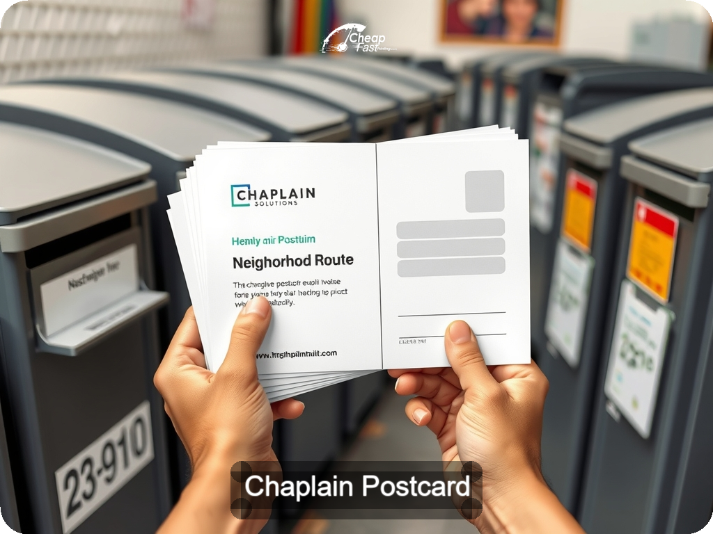 Chaplain Postcard Sample 05 · 6.5" x 9" design sample