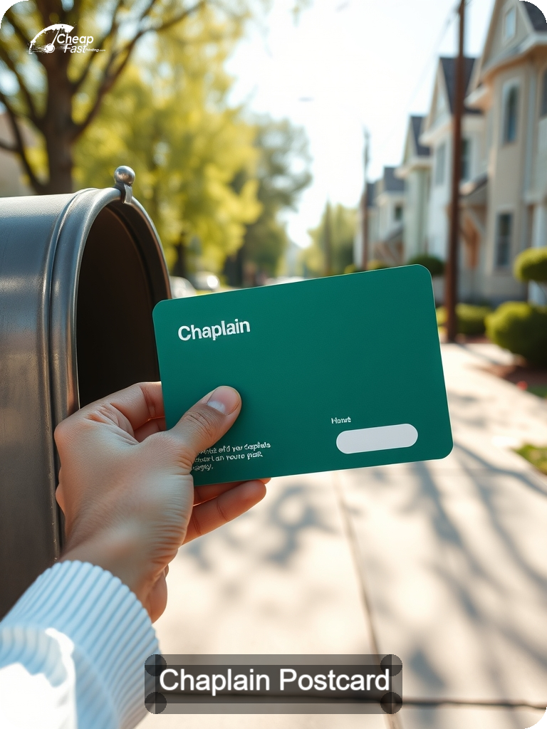 Chaplain Postcard Sample 08 · 5" x 7" design sample