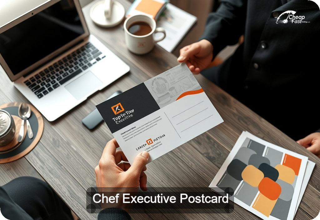 Chef Executive Postcard Sample 06 · 4" x 6" design sample