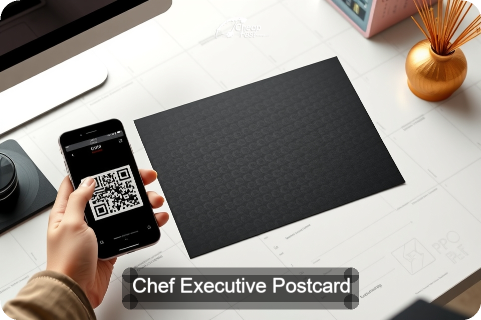 Chef Executive Postcard Sample 08 · 6" x 9" design sample