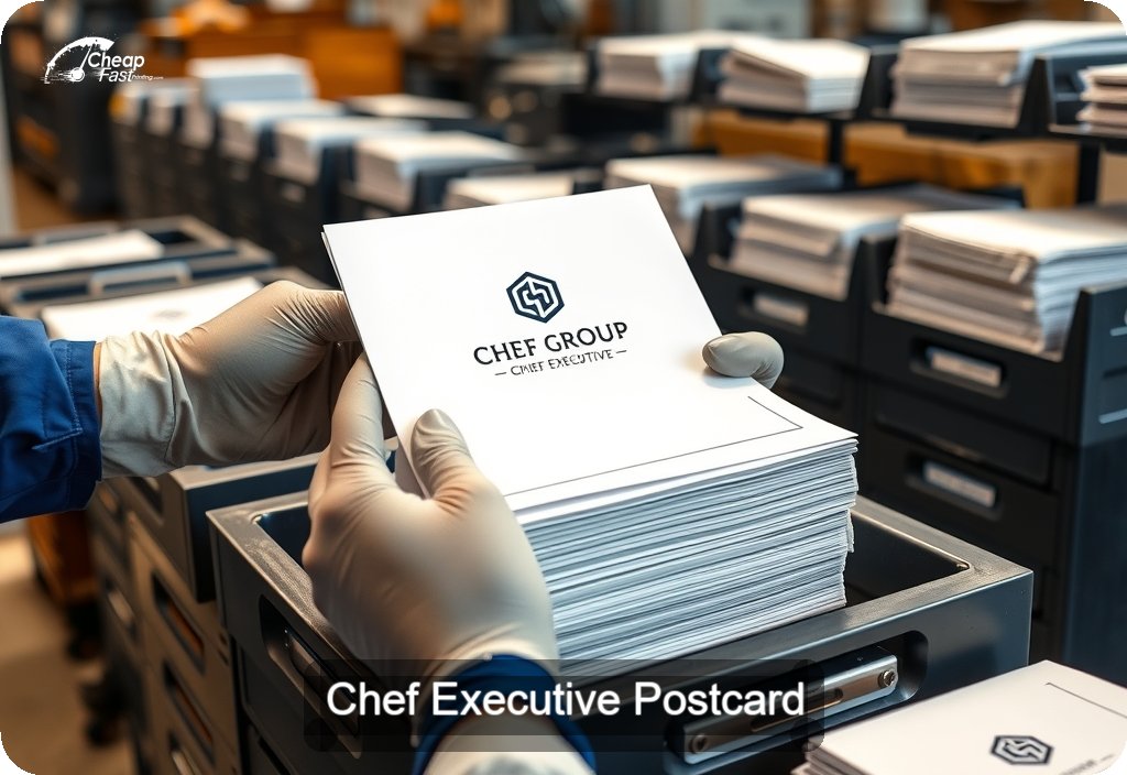 Chef Executive Postcard Sample 09 · 6" x 11" design sample
