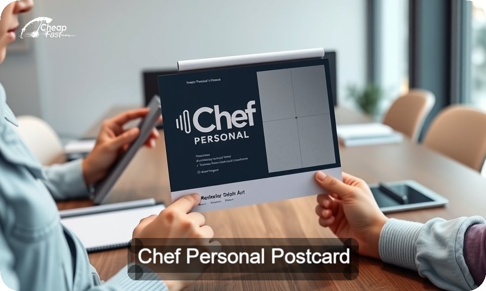 Chef Personal Postcard Sample 03 · 4" x 9" design sample