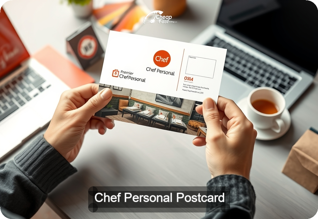 Chef Personal Postcard Sample 07 · 4" x 6" design sample