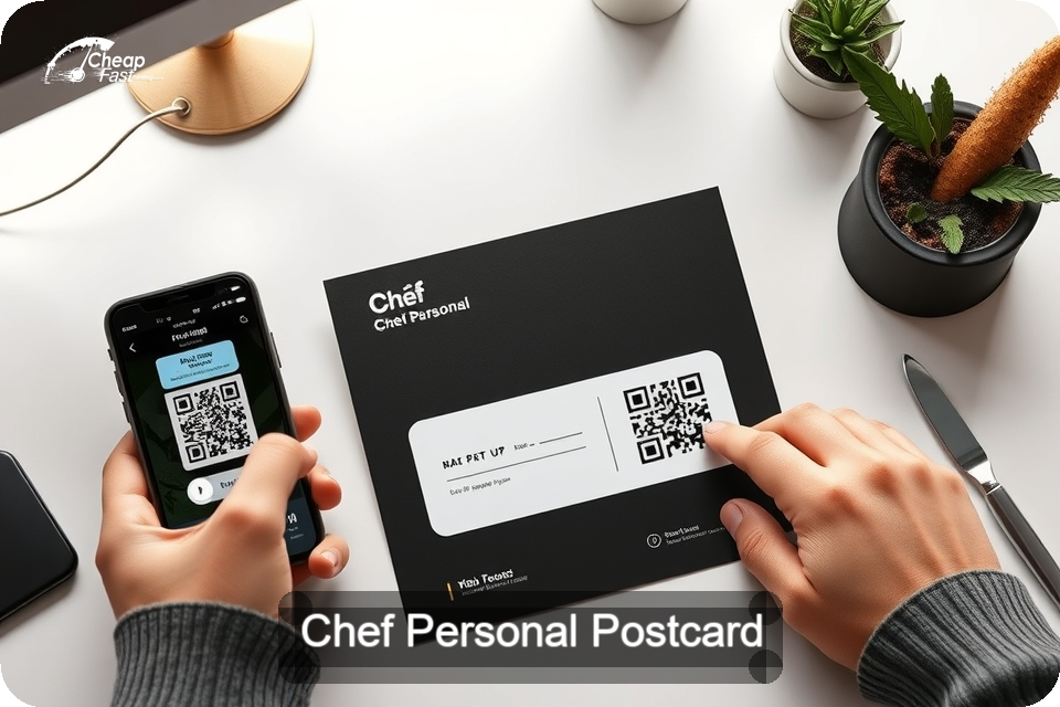 Chef Personal Postcard Sample 09 · 6" x 9" design sample