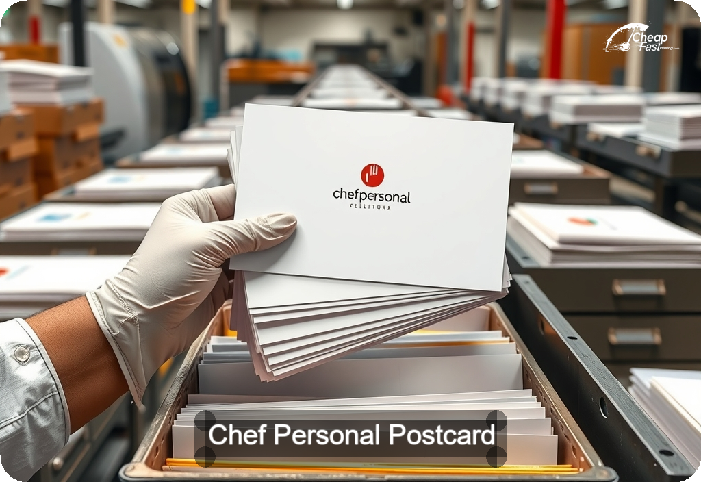 Chef Personal Postcard Sample 10 · 6" x 11" design sample