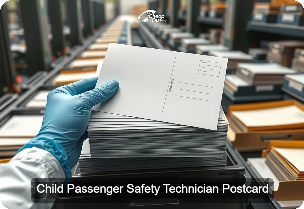 Child Passenger Safety Technician Postcard Sample 01 · 6" x 11" design sample