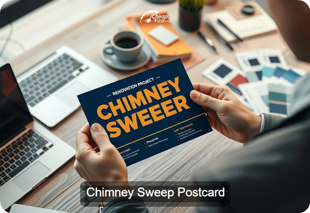 Chimney Sweep Postcard Sample 06 · 4" x 6" design sample