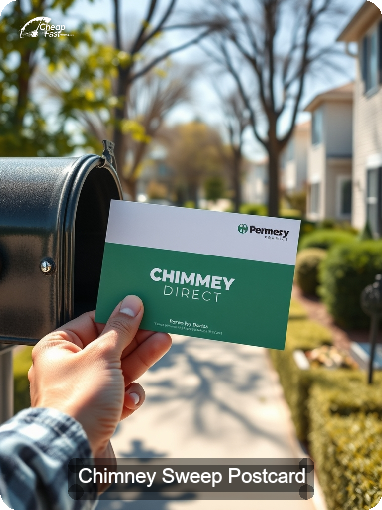 Chimney Sweep Postcard Sample 07 · 5" x 7" design sample