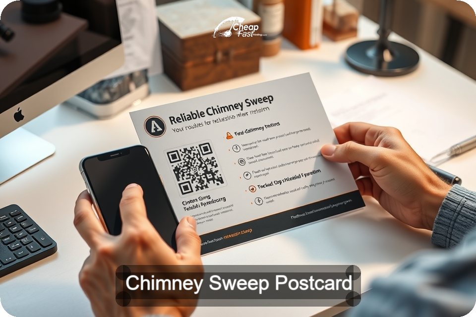 Chimney Sweep Postcard Sample 08 · 6" x 9" design sample
