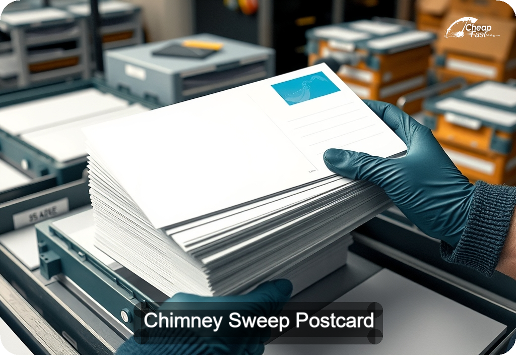 Chimney Sweep Postcard Sample 09 · 6" x 11" design sample