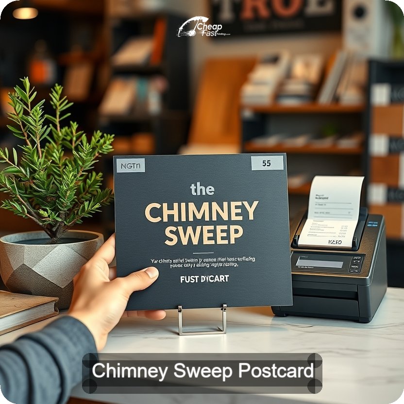 Chimney Sweep Postcard Sample 10 · 5" x 5" design sample