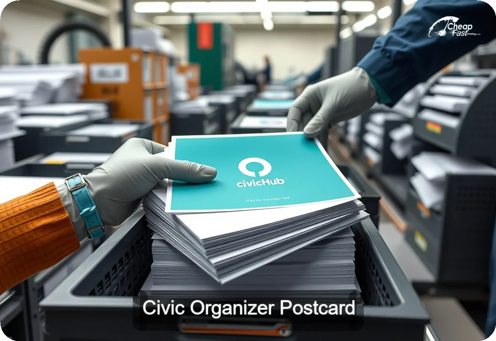 Civic Organizer Postcard Sample 04 · 6" x 11" design sample
