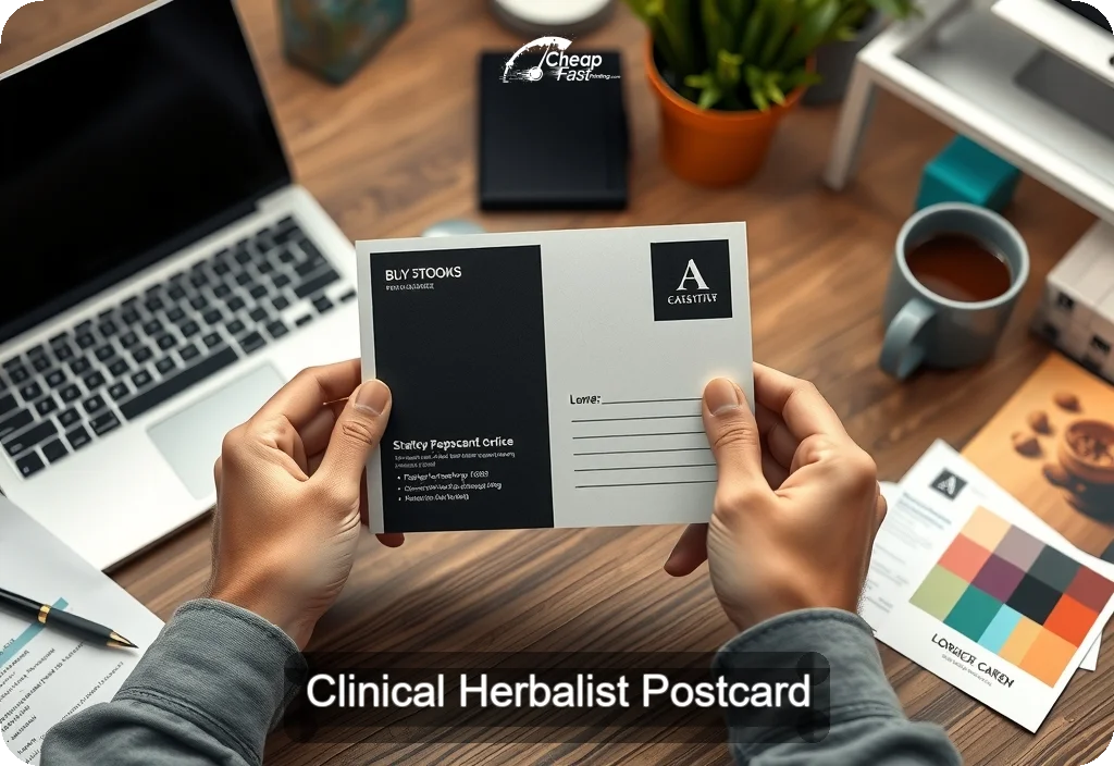 Clinical Herbalist Postcard Sample 06 · 4" x 6" design sample