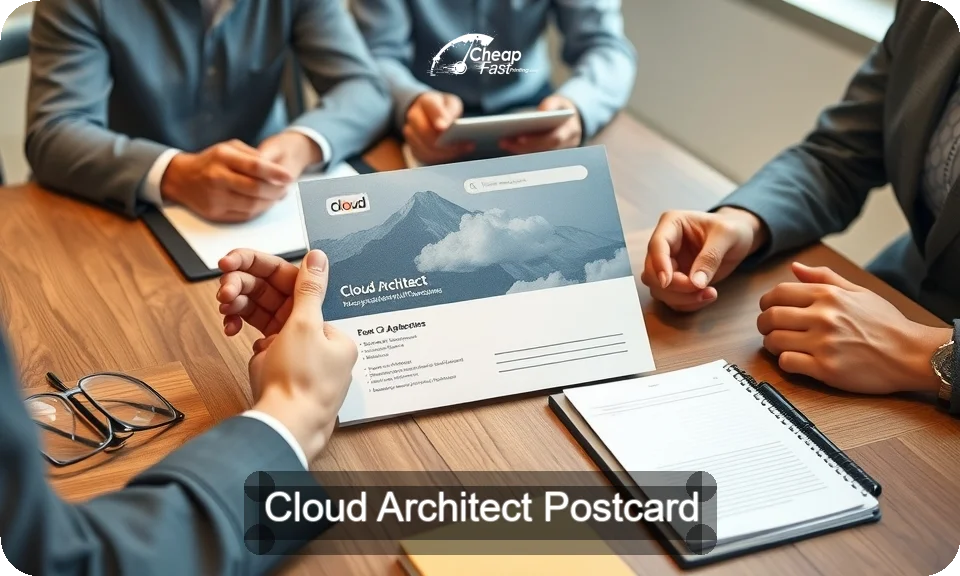 Cloud Architect Postcard Sample 01 · 4" x 9" design sample