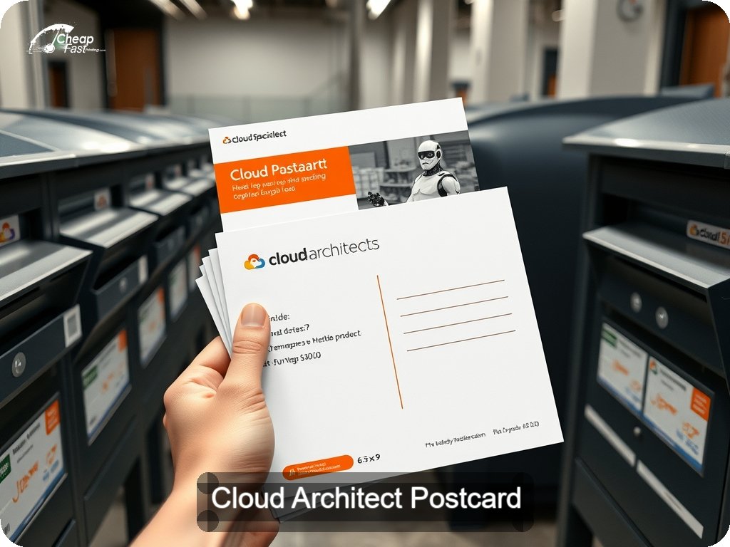Cloud Architect Postcard Sample 03 · 6.5" x 9" design sample