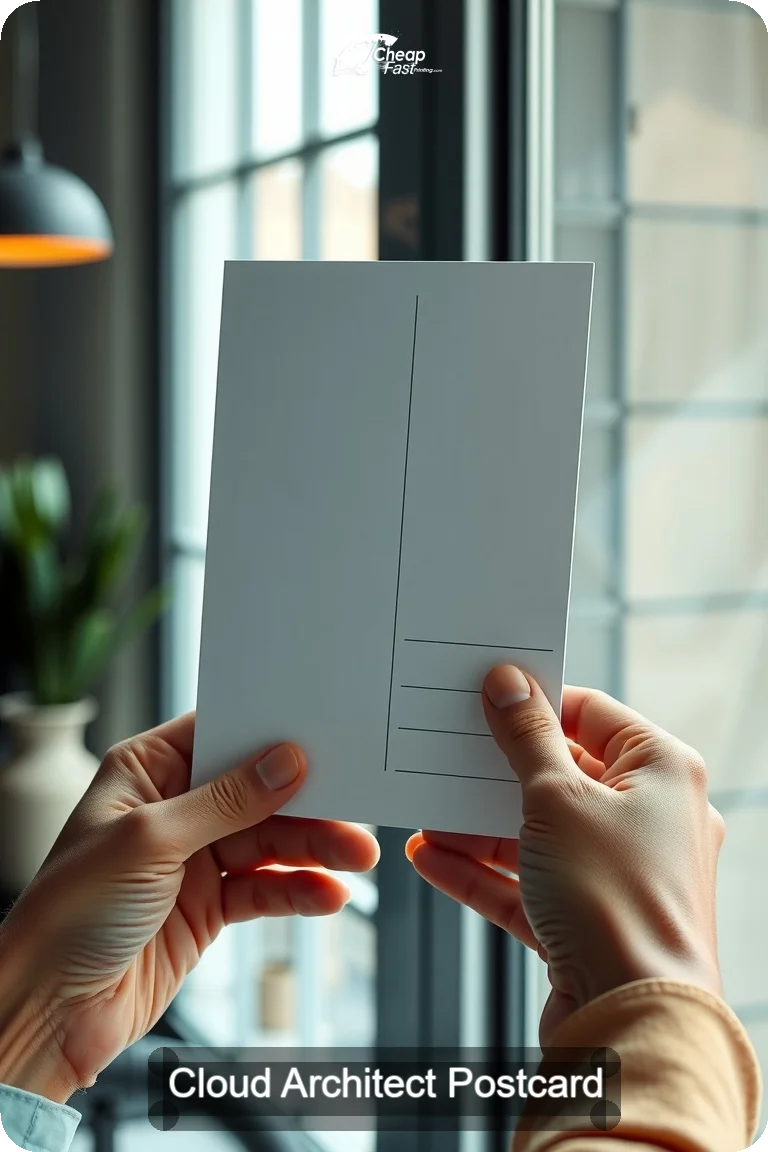 Cloud Architect Postcard Sample 04 · 4.5" x 11" design sample