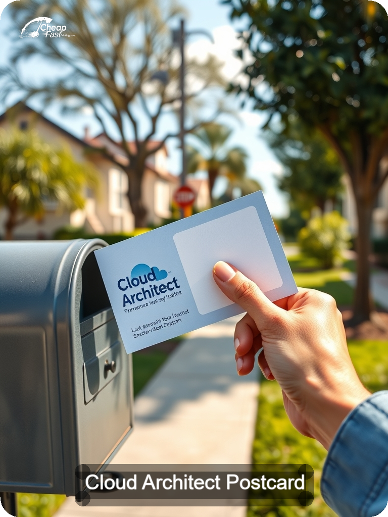 Cloud Architect Postcard Sample 06 · 5" x 7" design sample